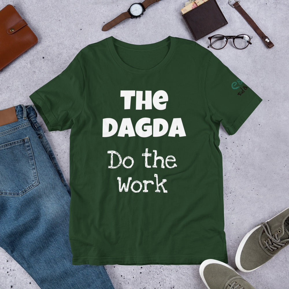The Dagda: Do the Work - Forest, Leaf & Olive Green - Unisex Short Sleeve Jersey T-Shirt - Eel & Otter