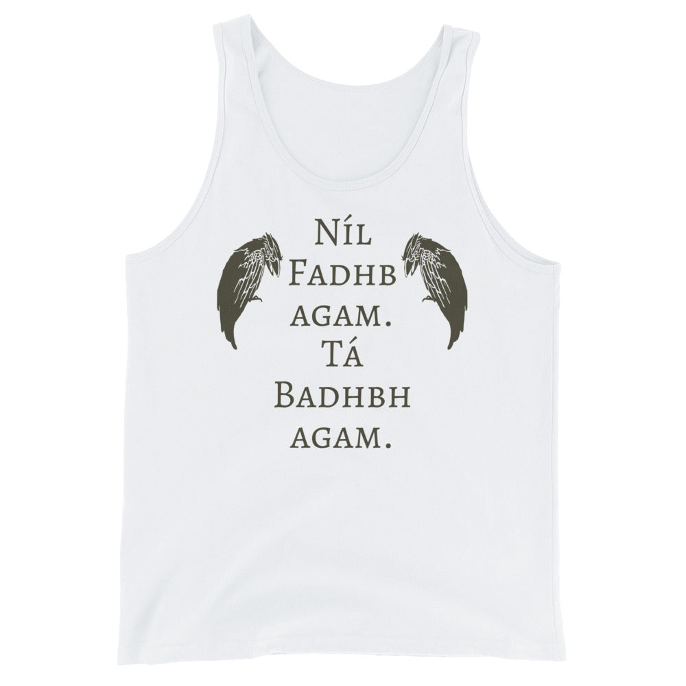 The Badb, Badhbh - White - Unisex Tank Top - Eel & Otter