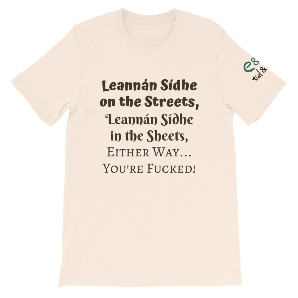 Leannán Sidhe - White, Soft Cream & Ash - Unisex Short Sleeve Jersey T-Shirt - Eel & Otter