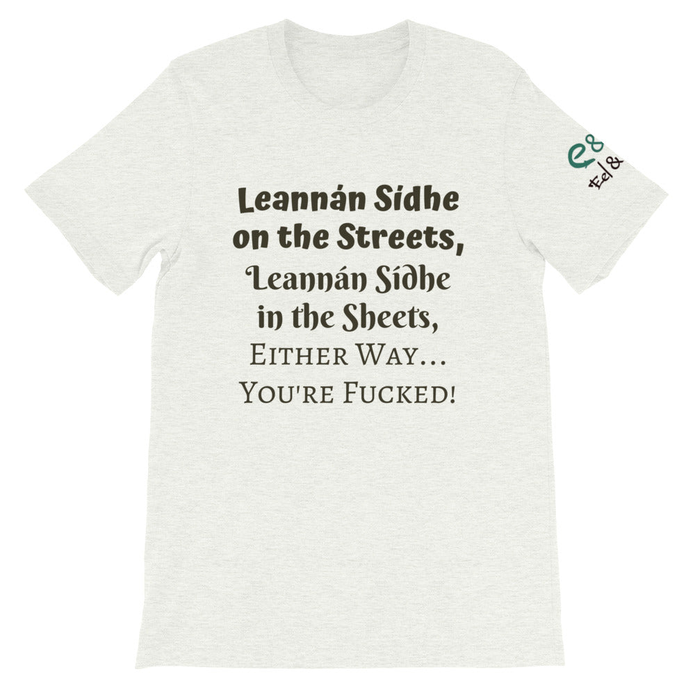 Leannán Sidhe - White, Soft Cream & Ash - Unisex Short Sleeve Jersey T-Shirt - Eel & Otter