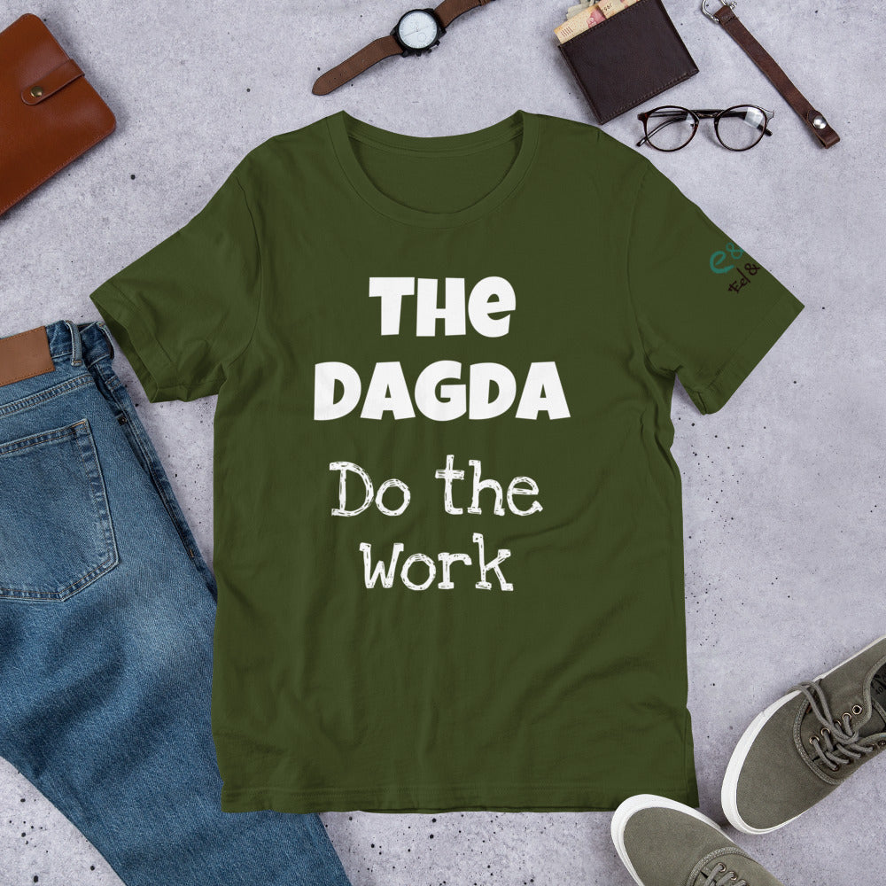 The Dagda: Do the Work - Forest, Leaf & Olive Green - Unisex Short Sleeve Jersey T-Shirt - Eel & Otter