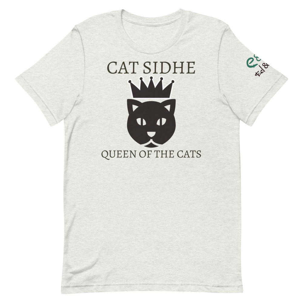 Cat Sidhe - Queen of the Cats - Short-Sleeve Unisex T-Shirt Soft Cream, Ash, Ocean Blue - Eel & Otter