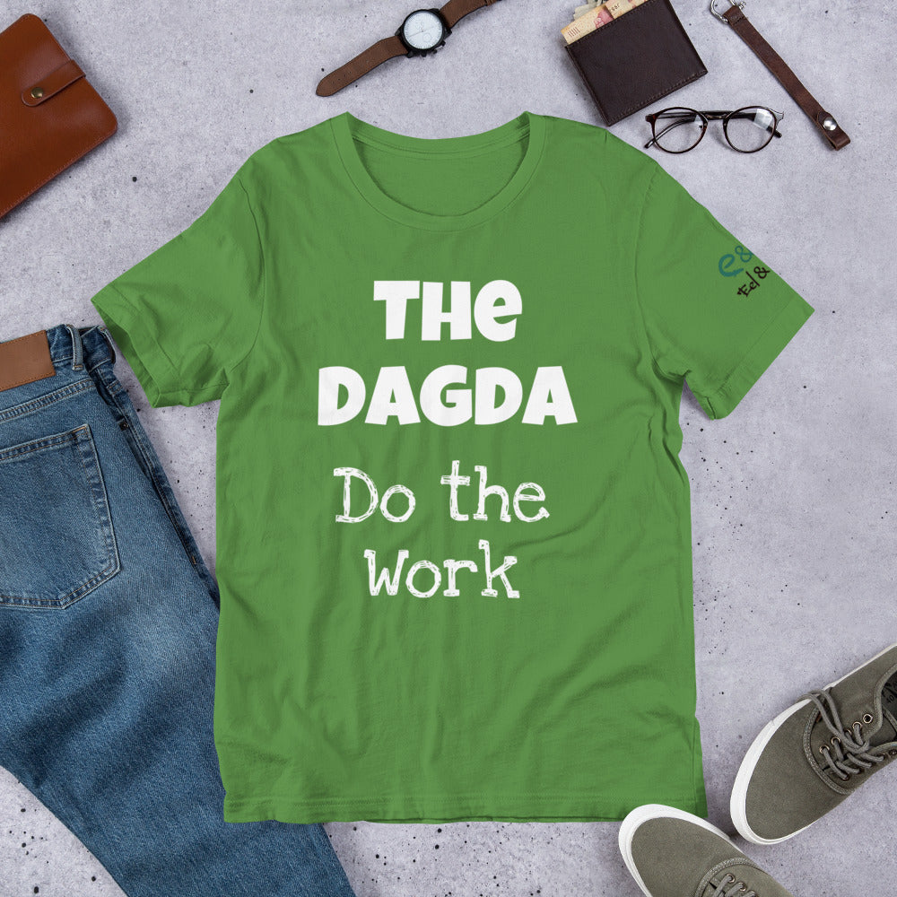 The Dagda: Do the Work - Forest, Leaf & Olive Green - Unisex Short Sleeve Jersey T-Shirt - Eel & Otter