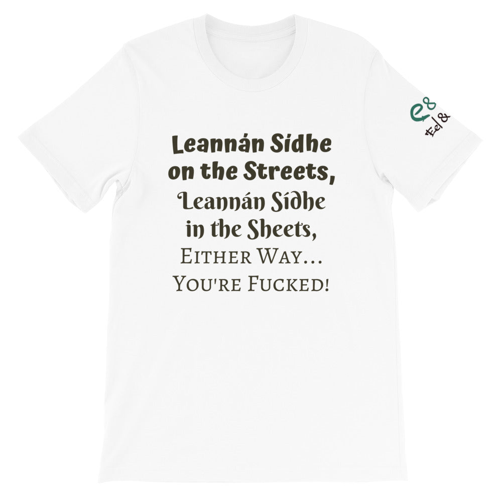 Leannán Sidhe - White, Soft Cream & Ash - Unisex Short Sleeve Jersey T-Shirt - Eel & Otter