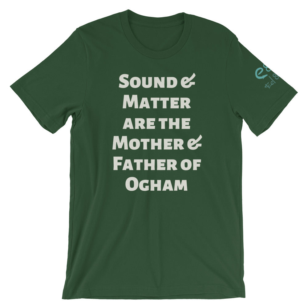 Sound and Matter - True Royal, Forest, Red - Short-Sleeve Unisex T-Shirt - Eel & Otter