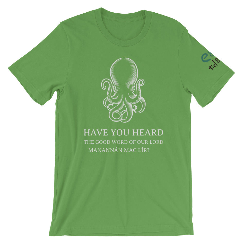 Manannán Missionary - Brown, Leaf, Steel Blue, - Short-Sleeve Unisex T-Shirt - Eel & Otter