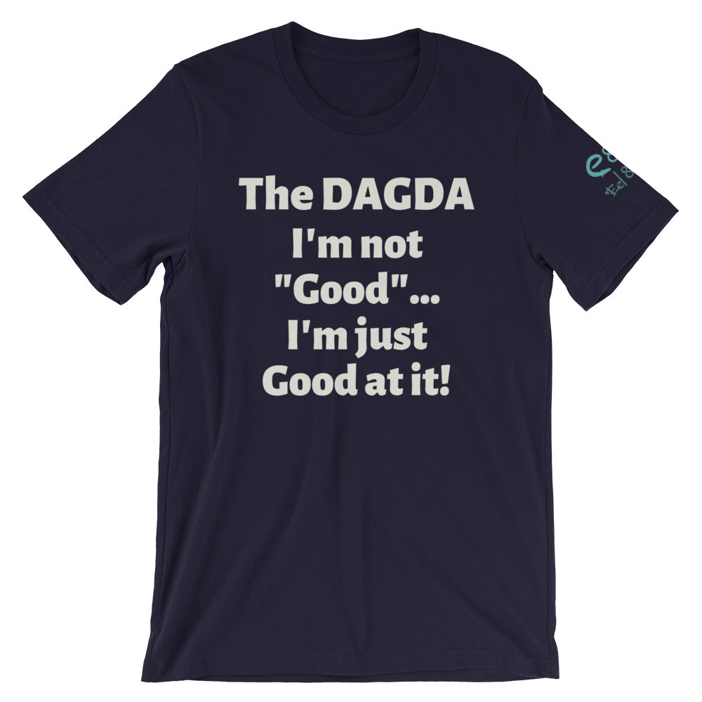 Dagda Good At It - Brown, Olive & Navy - Unisex Short Sleeve Jersey T-Shirt - Eel & Otter