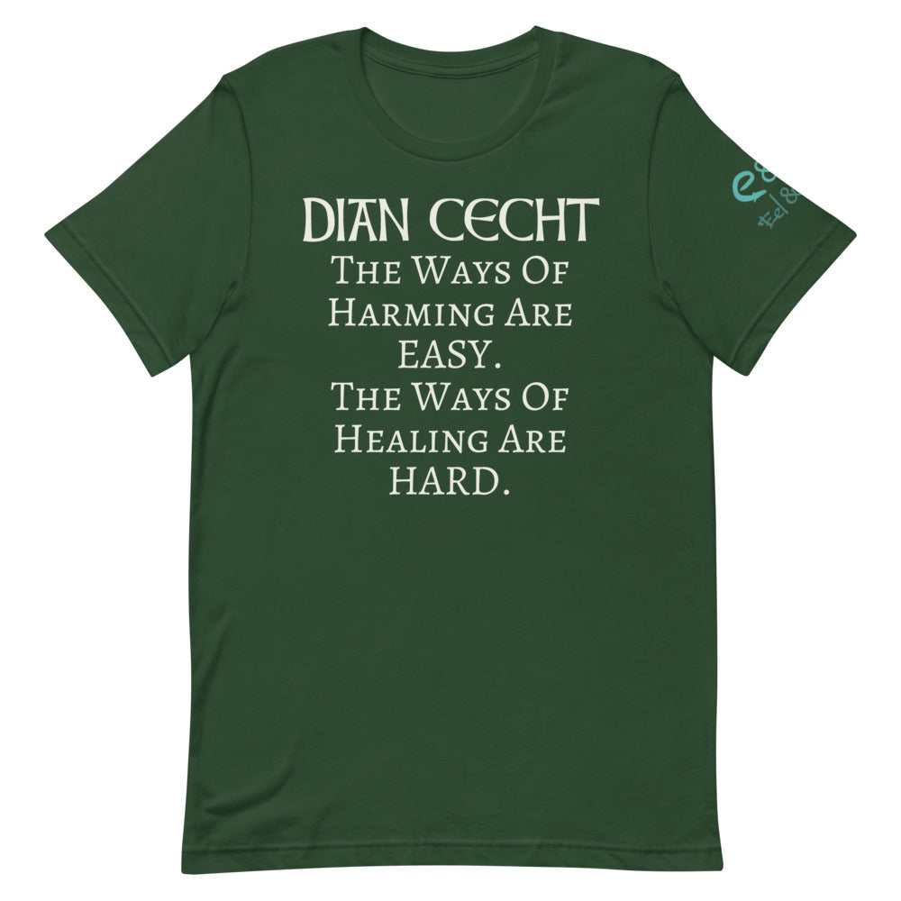 Dian Cecht - Short-Sleeve Unisex T-Shirt Navy, Forest, Asphalt - Eel & Otter