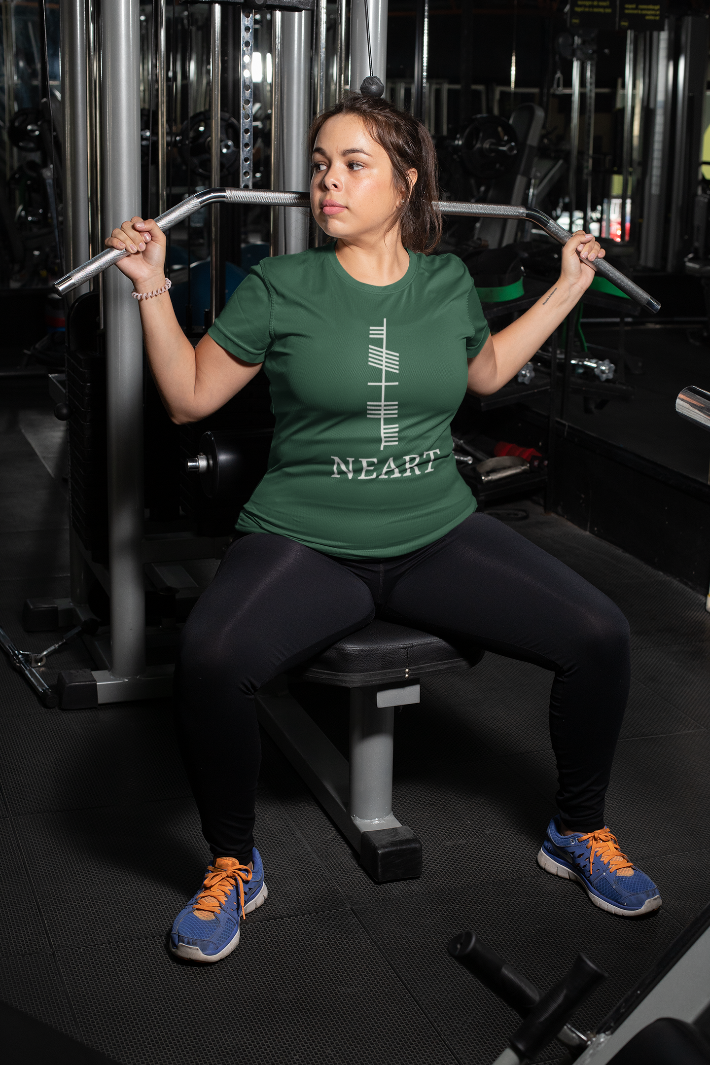 Ogham Series - Neart - Strength - Short-Sleeve Unisex T-Shirt - Black - Brown - Forest - Eel & Otter