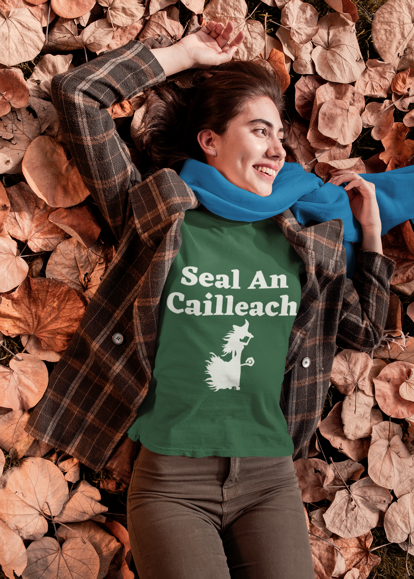 Seal an Cailleach - Black, Forest, Red -Short-Sleeve Unisex T-Shirt - Eel & Otter