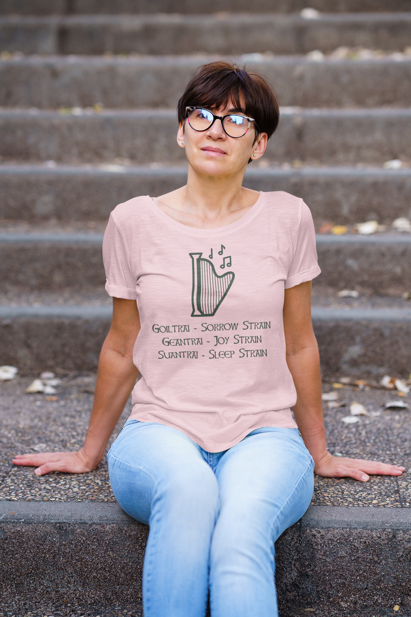 The Three Strains - Short-Sleeve Unisex T-Shirt Gold, Pink, Silver - Eel & Otter