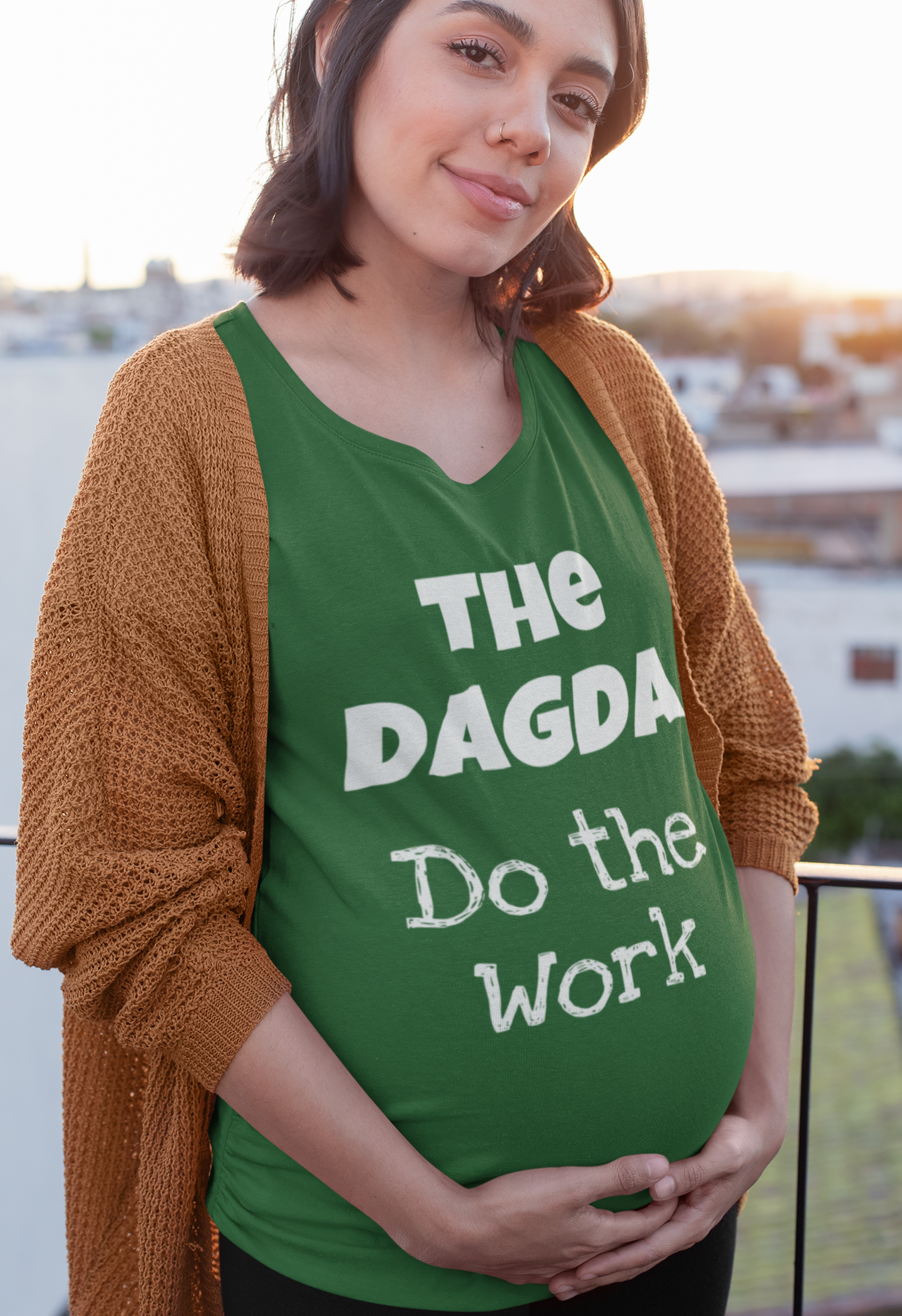 The Dagda: Do the Work - Forest, Leaf & Olive Green - Unisex Short Sleeve Jersey T-Shirt - Eel & Otter