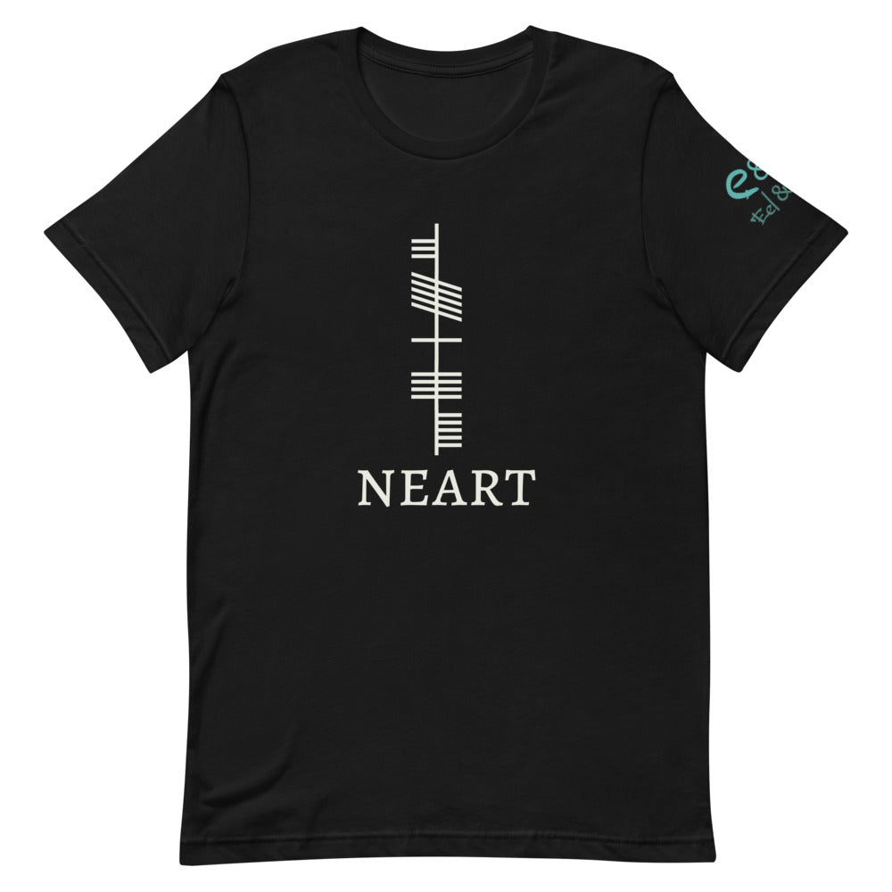 Ogham Series - Neart - Strength - Short-Sleeve Unisex T-Shirt - Black - Brown - Forest - Eel & Otter