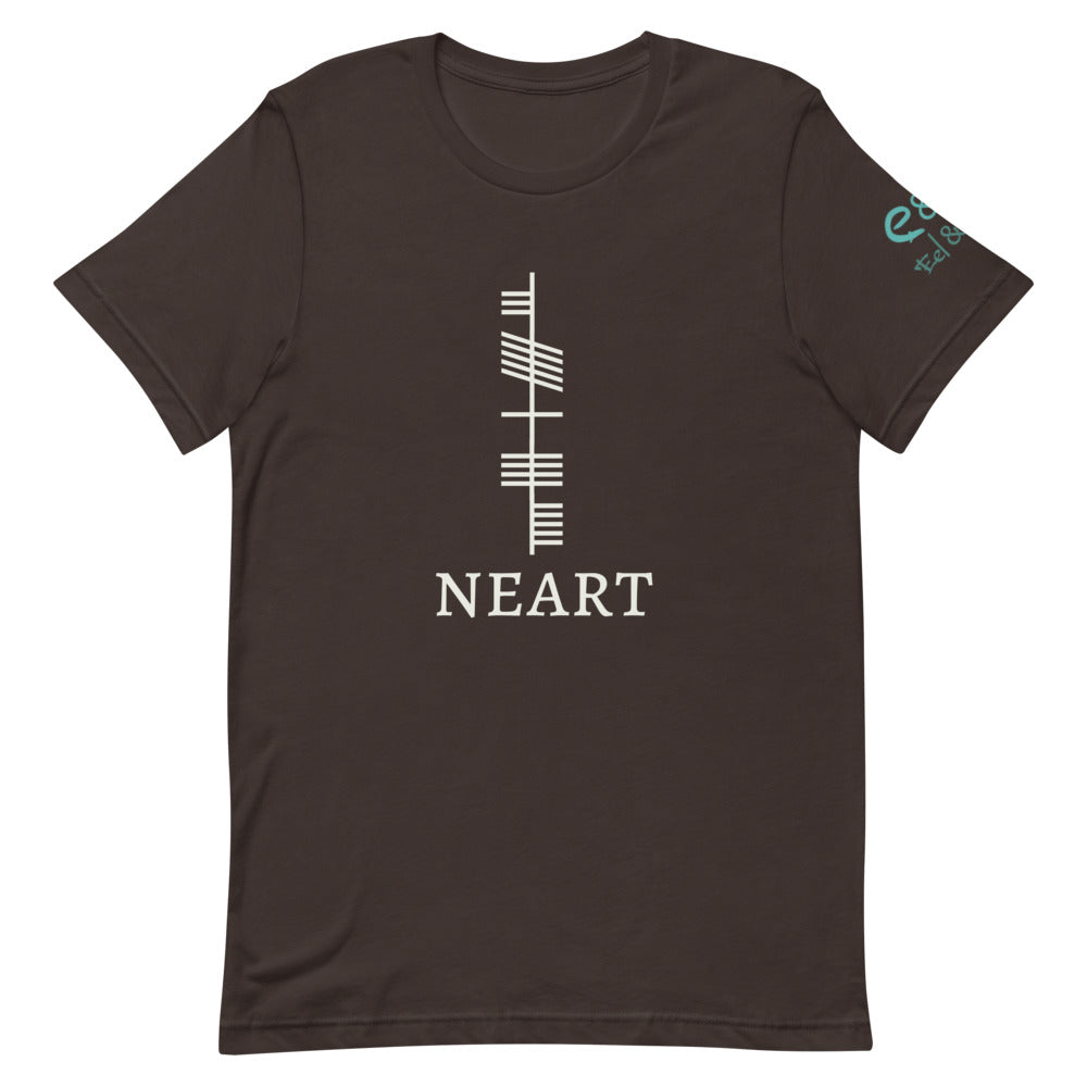 Ogham Series - Neart - Strength - Short-Sleeve Unisex T-Shirt - Black - Brown - Forest - Eel & Otter