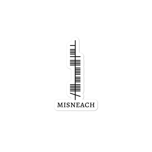 Ogham Series - Misneach - Courage - Bubble-free stickers - Eel & Otter
