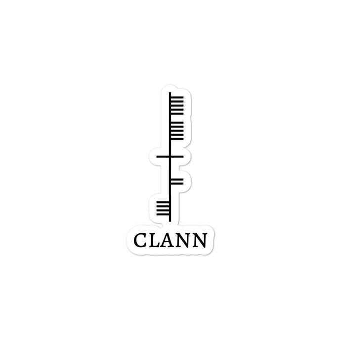 Ogham Series - Clann - Family - Bubble-free stickers - Eel & Otter