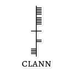 Ogham Series - Clann - Family - Bubble-free stickers - Eel & Otter