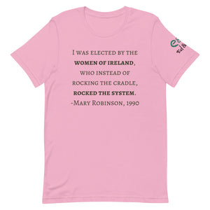 The Women of Ireland, Rocked the System - Short-Sleeve Unisex T-Shirt Lilac, Light Blue, Silver - Eel & Otter