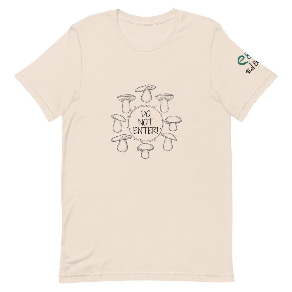 Fairy Ring - Do Not Enter - Short-Sleeve Unisex T-Shirt - White, Soft Cream, Yellow - Eel & Otter