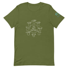 Load image into Gallery viewer, Fairy Ring - Do not Enter - Short-Sleeve Unisex T-Shirt - Black, Brown, Olive - Eel &amp; Otter