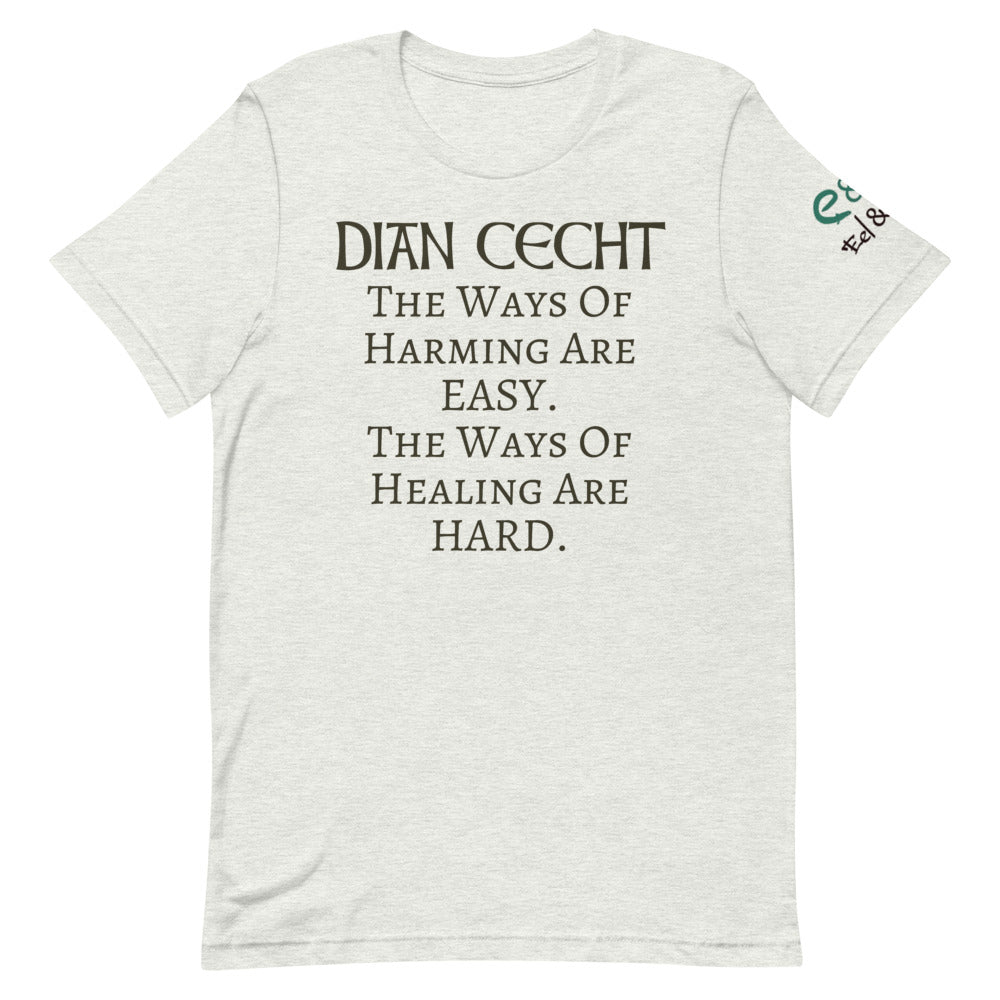 Dian Cecht - Short-Sleeve Unisex T-Shirt Autumn, Mauve, Ash - Eel & Otter