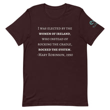 Load image into Gallery viewer, The Women of Ireland, Rocked the System -Short Sleeve Unisex T-Shirt  Oxblood, Navy, Forest - Eel &amp; Otter