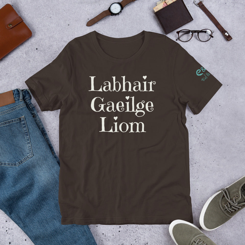 Labhair Gaeilge Liom (Speak Irish with Me) - Brown, Blue & Forest Green - Eel & Otter