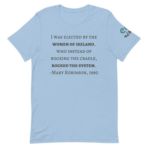 The Women of Ireland, Rocked the System - Short-Sleeve Unisex T-Shirt Lilac, Light Blue, Silver - Eel & Otter