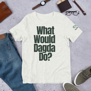 What Would Dagda Do? White, Ash & Cream - Unisex Short Sleeve Jersey T-Shirt - Eel & Otter