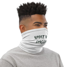 Load image into Gallery viewer, What Would Dagda Do? Face Shield - Neck Gaiter - White - Eel &amp; Otter
