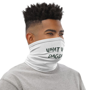 What Would Dagda Do? Face Shield - Neck Gaiter - White - Eel & Otter