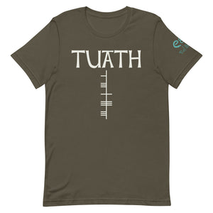 Tuath - Short-Sleeve Unisex T-Shirt Black, Army, Asphalt - Eel & Otter