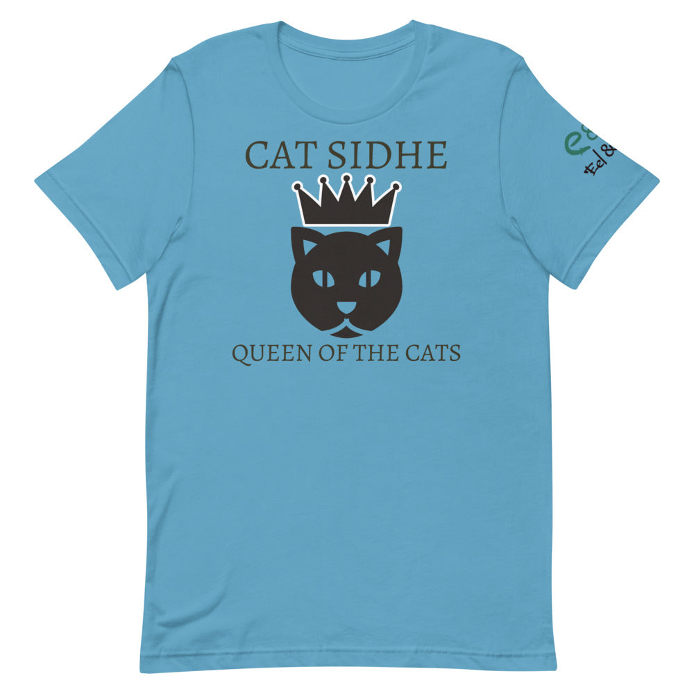 Cat Sidhe - Queen of the Cats - Short-Sleeve Unisex T-Shirt Soft Cream, Ash, Ocean Blue - Eel & Otter