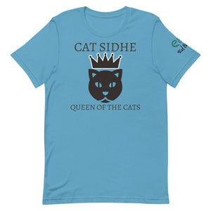 Cat Sidhe - Queen of the Cats - Short-Sleeve Unisex T-Shirt Soft Cream, Ash, Ocean Blue - Eel & Otter