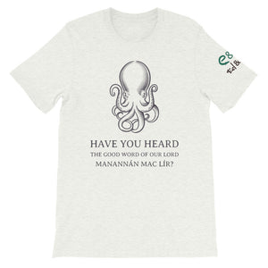 Manannán Missionary - White, Ash, Gold, - Short-Sleeve Unisex T-Shirt - Eel & Otter