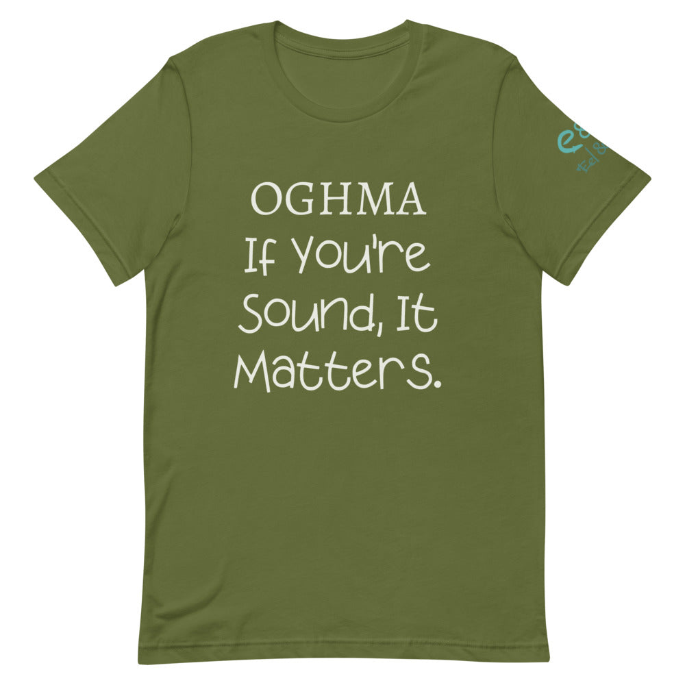 Oghma - If you're Sound... Short-Sleeve Unisex T-Shirt, True Royal, Olive, Autumn - Eel & Otter