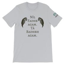 Load image into Gallery viewer, The Badb, or Badhbh - Ash, Silver &amp; Cream - Unisex Short Sleeve Jersey T-Shirt - Eel &amp; Otter
