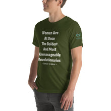Load image into Gallery viewer, Women Revolutionaries - Brown, Olive &amp; Navy - Unisex Short Sleeve Jersey T-Shirt - Eel &amp; Otter