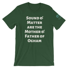 Load image into Gallery viewer, Sound and Matter - True Royal, Forest, Red - Short-Sleeve Unisex T-Shirt - Eel &amp; Otter