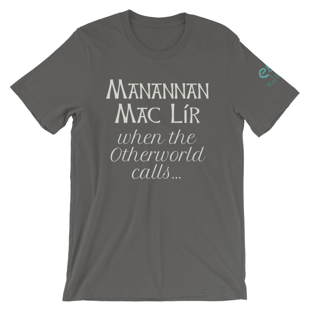 Manannán Mac Lír - Royal Blue, Aqua & Asphalt - Unisex Short Sleeve Jersey T-Shirt - Eel & Otter