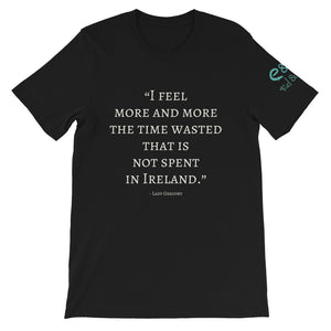 The Time Wasted, That is not Spent in Ireland - Short-Sleeve Unisex T-Shirt - Black, Army, Navy, - Eel & Otter