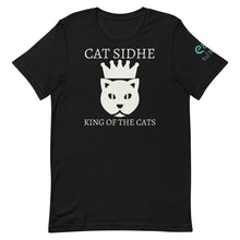Load image into Gallery viewer, Cat Sidhe King of the Cats - Short-Sleeve Unisex T-Shirt - Black, Navy, Army - Eel &amp; Otter