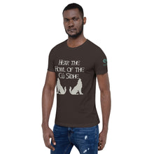 Load image into Gallery viewer, Cú Sídhe - Black, Brown, Red - Unisex Short Sleeve Jersey T-Shirt - Eel &amp; Otter
