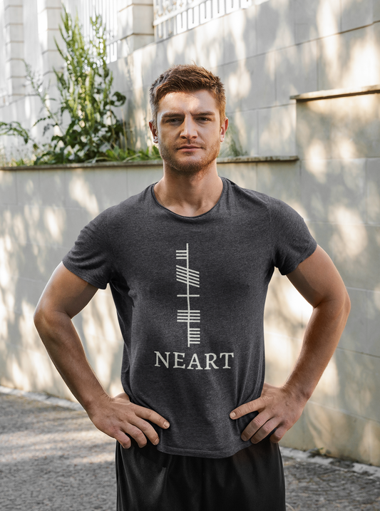 Ogham Series - Neart - Strength - Short-Sleeve Unisex T-Shirt - Black - Brown - Forest - Eel & Otter