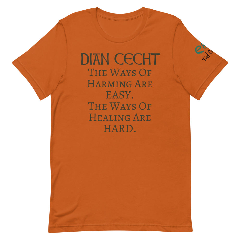 Dian Cecht - Short-Sleeve Unisex T-Shirt Autumn, Mauve, Ash - Eel & Otter