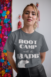 Boot Camp With the Badb - Short-Sleeve Unisex T-Shirt- Black - Asphalt - Red - Eel & Otter