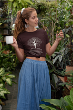 Load image into Gallery viewer, Dendrophile - Word Definition Sereis - Short-Sleeve Unisex T-Shirt, Forest, Brown, Oxblood black - Eel &amp; Otter