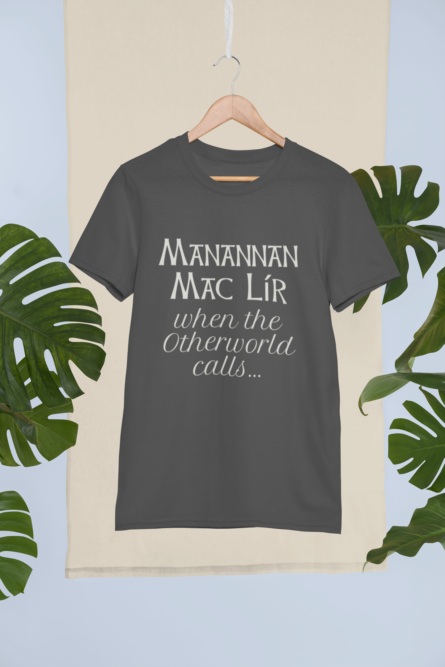 Manannán Mac Lír - Royal Blue, Aqua & Asphalt - Unisex Short Sleeve Jersey T-Shirt - Eel & Otter