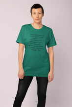 Load image into Gallery viewer, &quot;short skirts and strong boots&quot;- Short-Sleeve Unisex T-Shirt Kelly green, Pink, Silver - Eel &amp; Otter