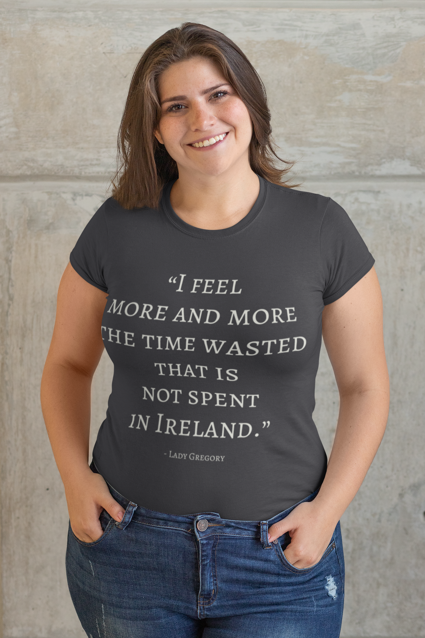 The Time Wasted, That is not Spent in Ireland - Short-Sleeve Unisex T-Shirt - Black, Army, Navy, - Eel & Otter